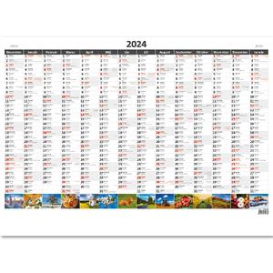 Nástenný kalendár 2024 - Plánovací ročná mapa A1 obrázková