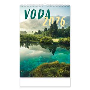 Nástenný kalendár 2026 český Voda