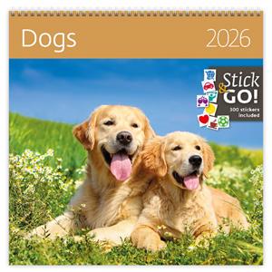 Nástenný kalendár 2026 - Dogs