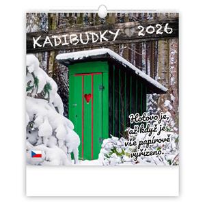 Nástenný kalendár 2026 - Kadibudky
