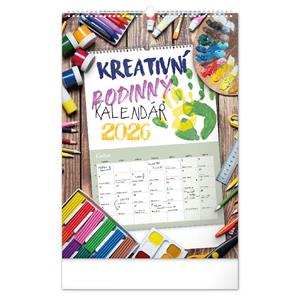 Nástenný kalendár 2026 Rodinný kreatívny