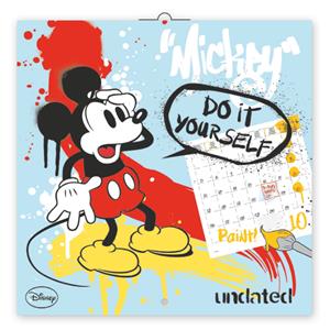 Nástenný kalendár Mickey Mouse - omalovánkový 2017