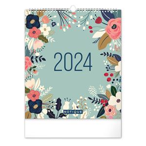 Nástenný plánovací kalendár 2024 Kvety