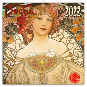 Nástenný poznámkový kalendár 2022 Alfons Mucha