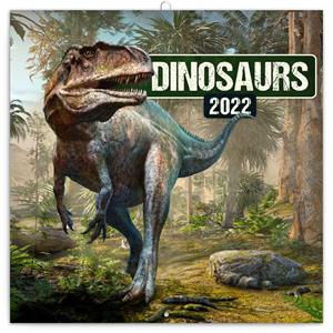 Nástenný poznámkový kalendár 2022 Dinosaury