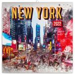 Nástenný poznámkový kalendár 2022 New York
