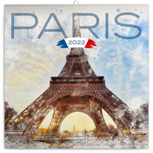 Nástenný poznámkový kalendár 2022 Paríž
