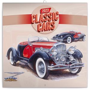 Nástenný poznámkový kalendár 2023 Classic Cars - Václav Zapadlík