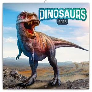 Nástenný poznámkový kalendár 2023 Dinosaury