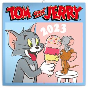 Nástenný poznámkový kalendár 2023 Tom a Jerry