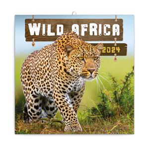 Nástenný poznámkový kalendár 2024 Divoká Afrika