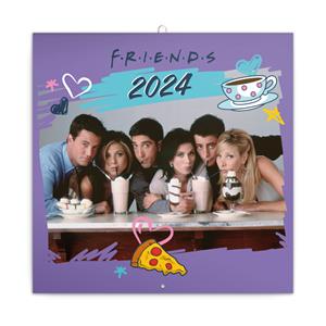 Nástenný poznámkový kalendár 2024 Friends