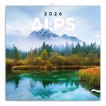 Nástenný poznámkový kalendár 2026 Alpy