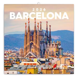 Nástenný poznámkový kalendár 2026 Barcelona