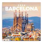 Nástenný poznámkový kalendár 2026 Barcelona