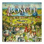 Nástenný poznámkový kalendár 2026 Hieronymus Bosch