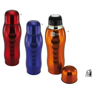 Nerezová dvojplášťová termofľaša Roy - červená