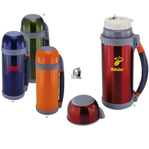 Nerezová termofľaša s úchopom Gerber - červená