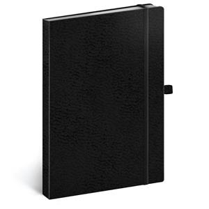 Notes botkovaný A5 - Vivella Classic - čierna/čierna