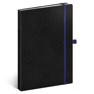 Notes botkovaný A5 - Vivella Classic - čierna/modrá