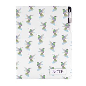 Notes DESIGN A4 štvorčekový - Kolibrík