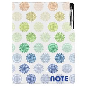 Notes DESIGN A4 štvorčekový - Mandala farebný
