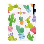Notes DESIGN A5 čistý - Kaktus