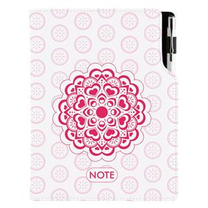 Notes DESIGN A5 čistý - Mandala červený