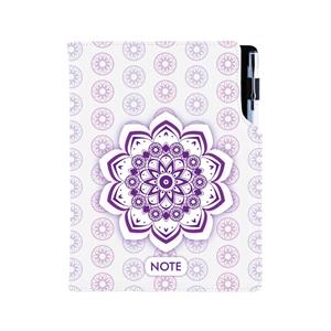 Notes DESIGN A5 čistý - Mandala fialový