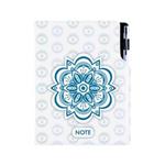 Notes DESIGN A5 čistý - Mandala modrý