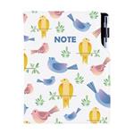 Notes DESIGN A5 čistý - Vtáky
