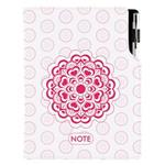 Notes DESIGN A5 linajkový - Mandala červený