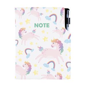 Notes DESIGN A5 linajkový - Unicorn