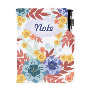 Notes DESIGN A5 štvorčekový - Jesenné kvety