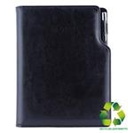 Notes GEP B5 štvorčekový - čierna/čierne vnútro - recyklovaná koženka