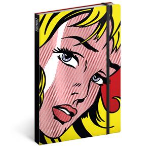 Notes Girl/Roy Lichtenstein A5 - linajkový