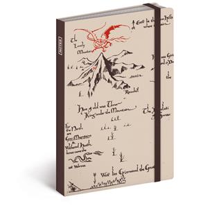 Notes Hobbit vreckový linajkový - krémový