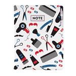 Notes KADERNÍCKY Barber - DESIGN A4 štvorčekový