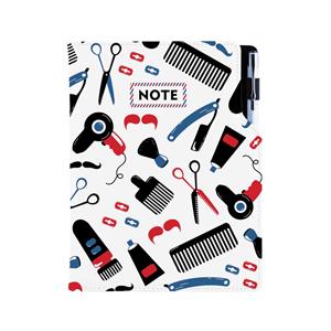 Notes KADERNÍCKY Barber - DESIGN A5 štvorčekový