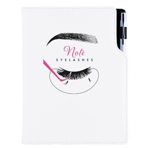 Notes KOZMETICKÝ Eyelashes - DESIGN B5 štvorčekový