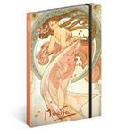 Notes linajkový A5 - Alfons Mucha - Tanec