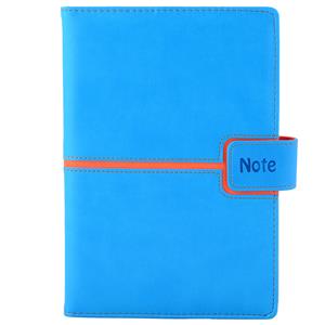 Notes MAGENETIC A5 linajkový - modrá/oranžová