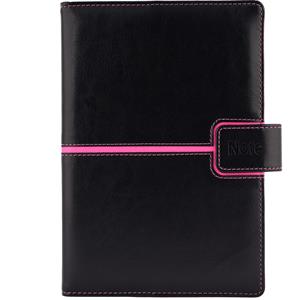 Notes MAGENETIC B6 štvorčekový - čierna/ružová