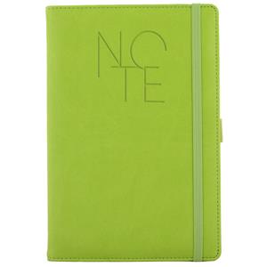 Notes POLY A5 linajkový - svetlo zelená