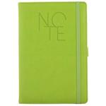 Notes POLY A5 linajkový - svetlo zelená