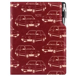 Notes - zápisník DESIGN A4 čistý - bordová - Maluch