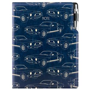 Notes - zápisník DESIGN A4 čistý - modrá - Mustang