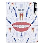 Notes - zápisník DESIGN A5 čistý - biela - zubár