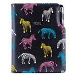 Notes - zápisník DESIGN A5 čistý - čierna - zebra
