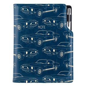 Notes - zápisník DESIGN B5 čistý - modrá - Mustang